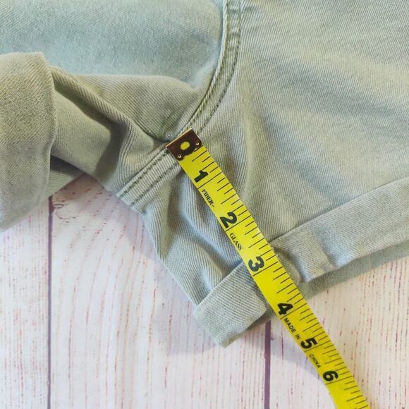 Liz Lange Maternity Over the Belly Cuffed Jean Shorts sz M - Picture 5 of 9